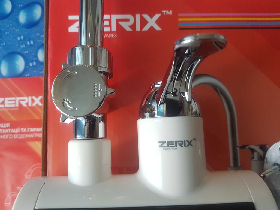 Водонагреватель 3 kW проточный Zerix ELW22 2вида с шлангом и лейкой