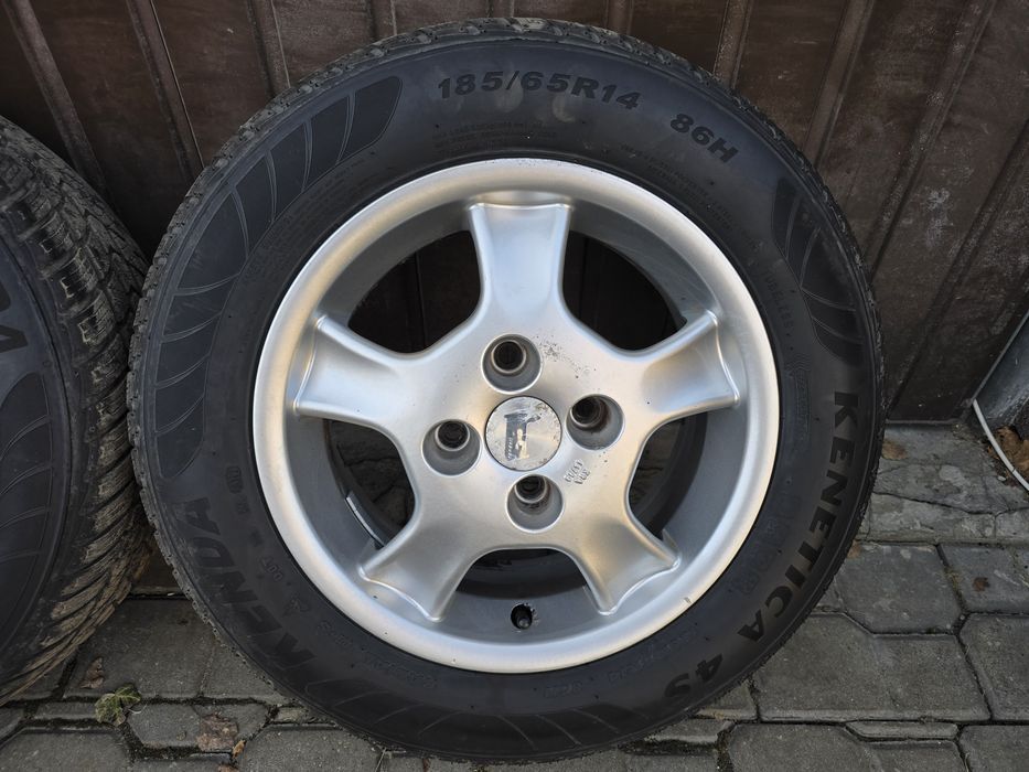 Felgi z oponami 185/65R14 Ford Fiesta 4x108 Fusion Focus Puma KA+