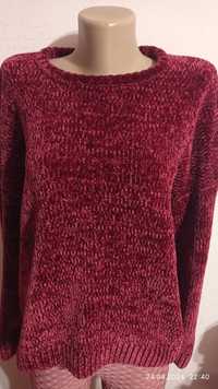 Женский велюровый свитер большого размера