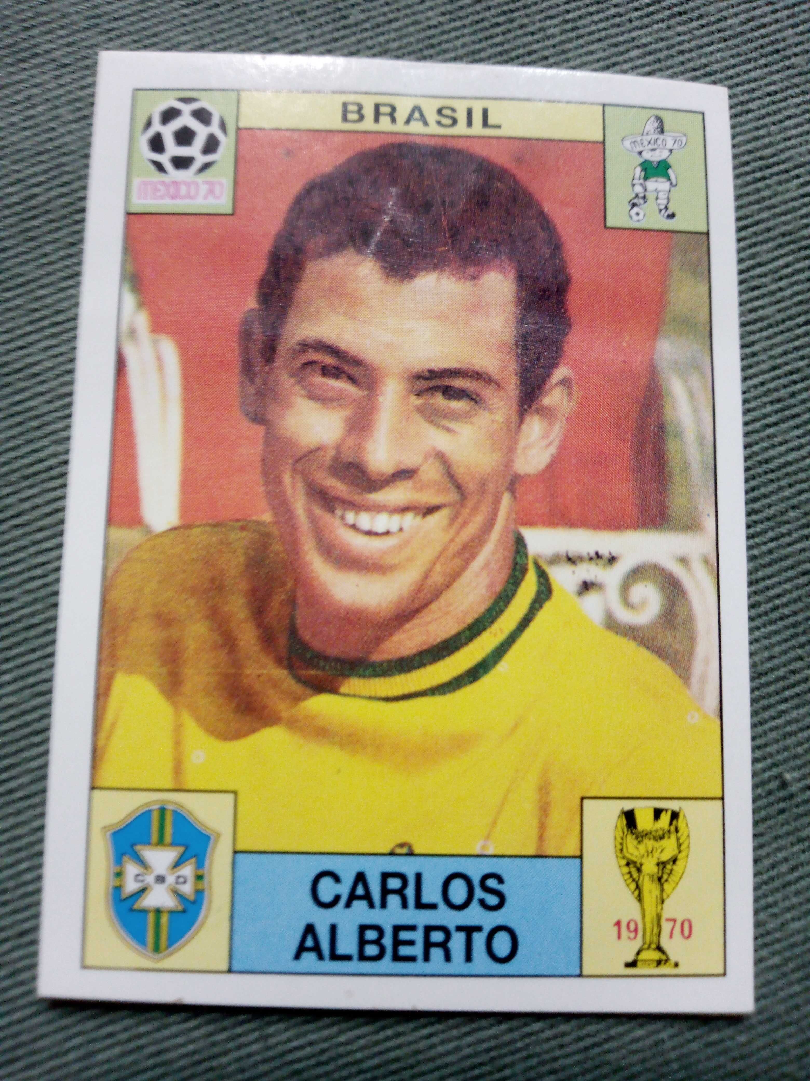 Cromo Panini World Cup Story de Carlos Alberto no Mundial 70