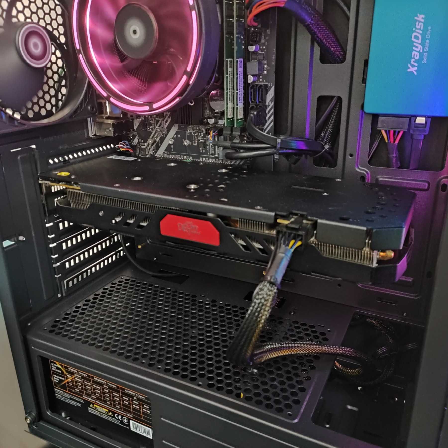 Игровой Компютер Intel Core i7, 16GB RAM, Red Devil RX 570, SSD 480GB