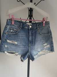 Spodenki / szorty jeansowe z dziurami Zara r.42