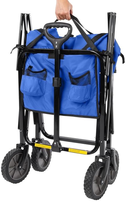 Amazon Basics Składany wózek do ogrodu, składany, transportowy