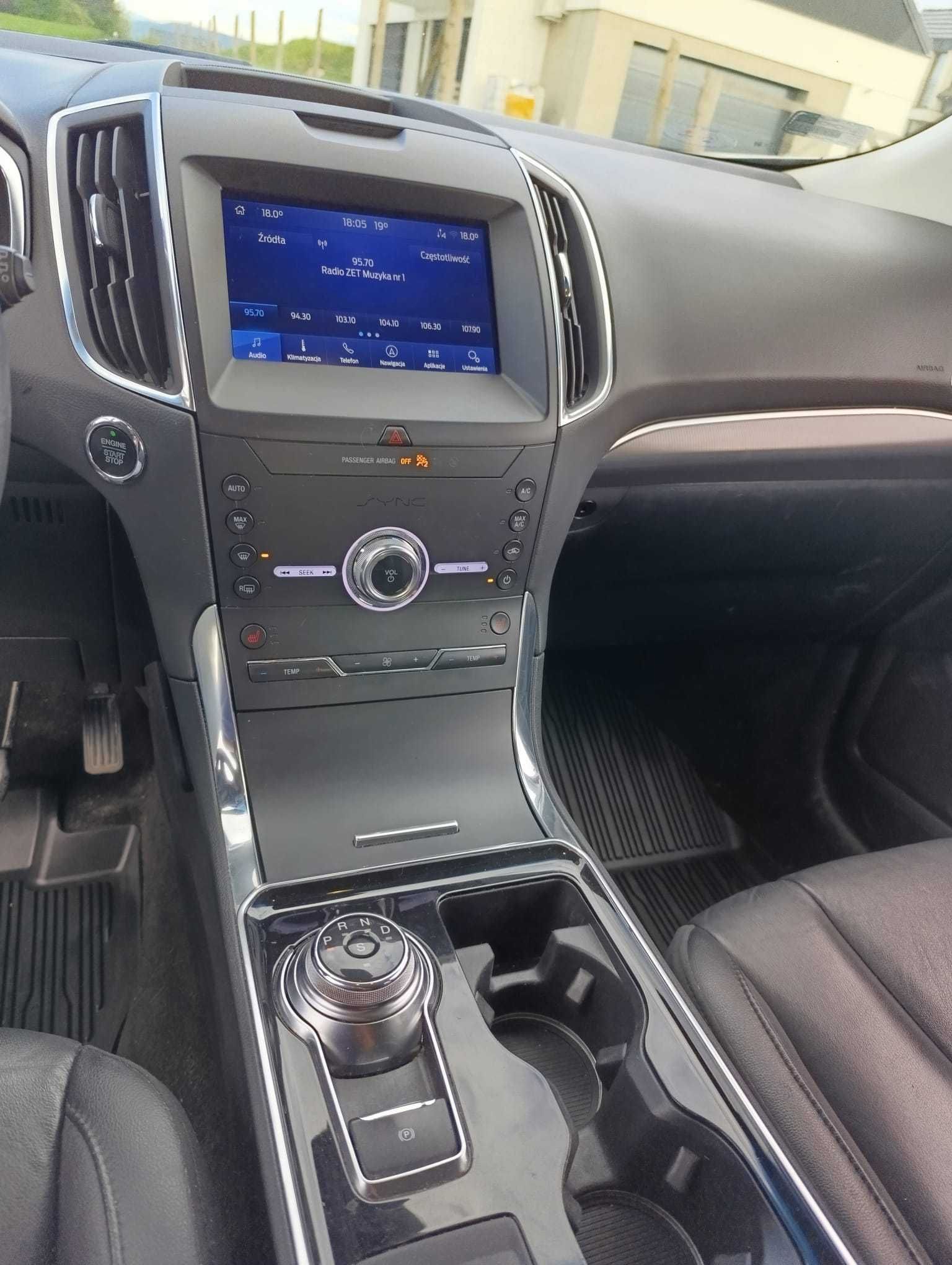 Ford Edge Titanium 4X4 BENZYNA 2.0, niski przebieg, 58 tys, Idealny