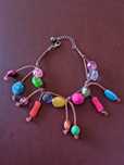 Pulseira missangas colorida