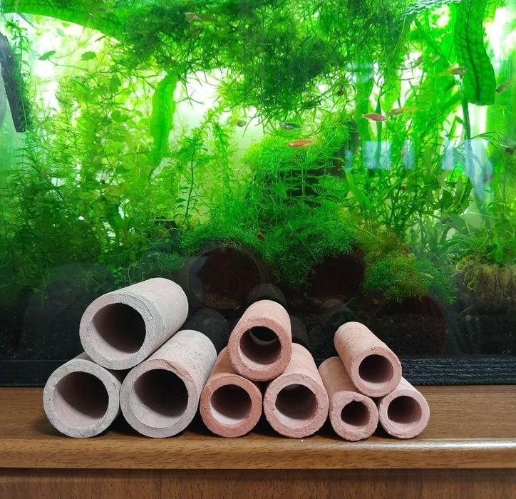 AQUAYER Добрива для акваріумних рослин та риб, трубки-укриття для риб
