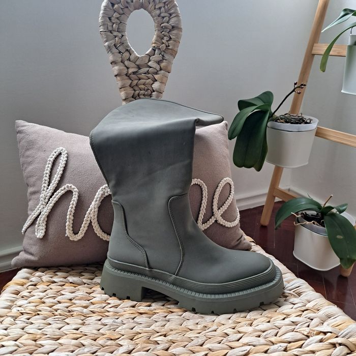 Galochas militar verde seco 39 novas