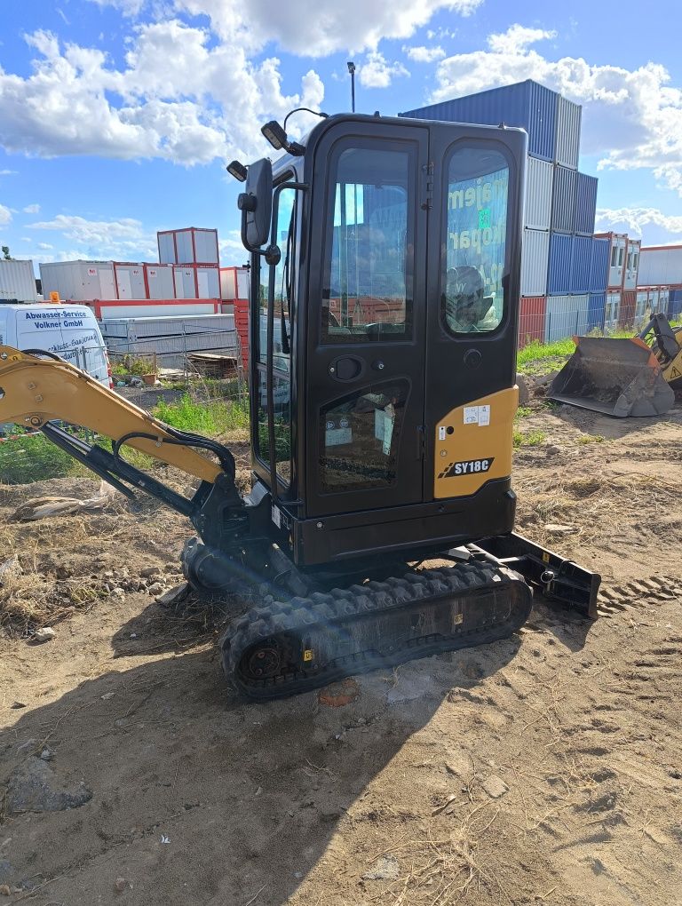 Wynajem minikoparki Sany 1.8t