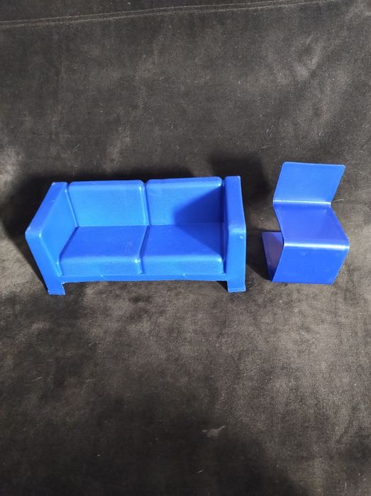 Barbie mebelki vintage sofa + krzesło lata 70-te