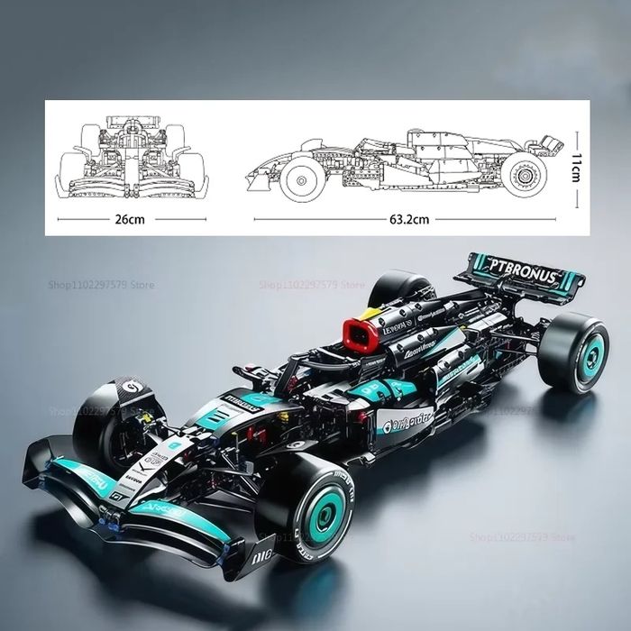 Конструктор Technic - F1 (4в1) Mercedes / McLaren / Alpine / Haas