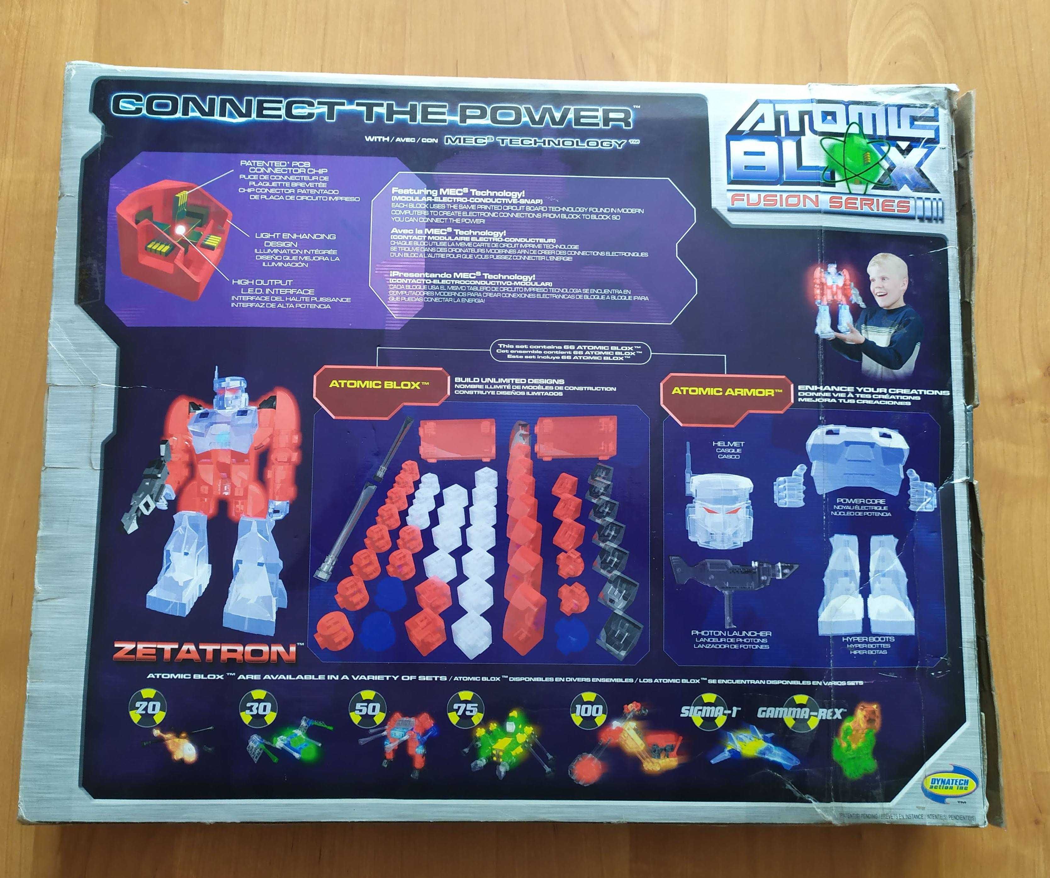 Robot Zetatron, do składania z bloczków, wysokość robota 35 cm