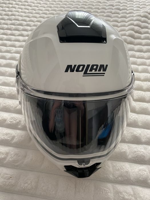 Мотошлем Nolan N90-3 Classico 06 N-Com White S + гарнітура