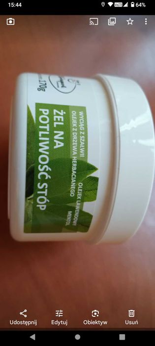 Żel na potliwość stóp 170g Herbapol Kraków