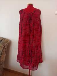 Sukienka czerwono-czarna