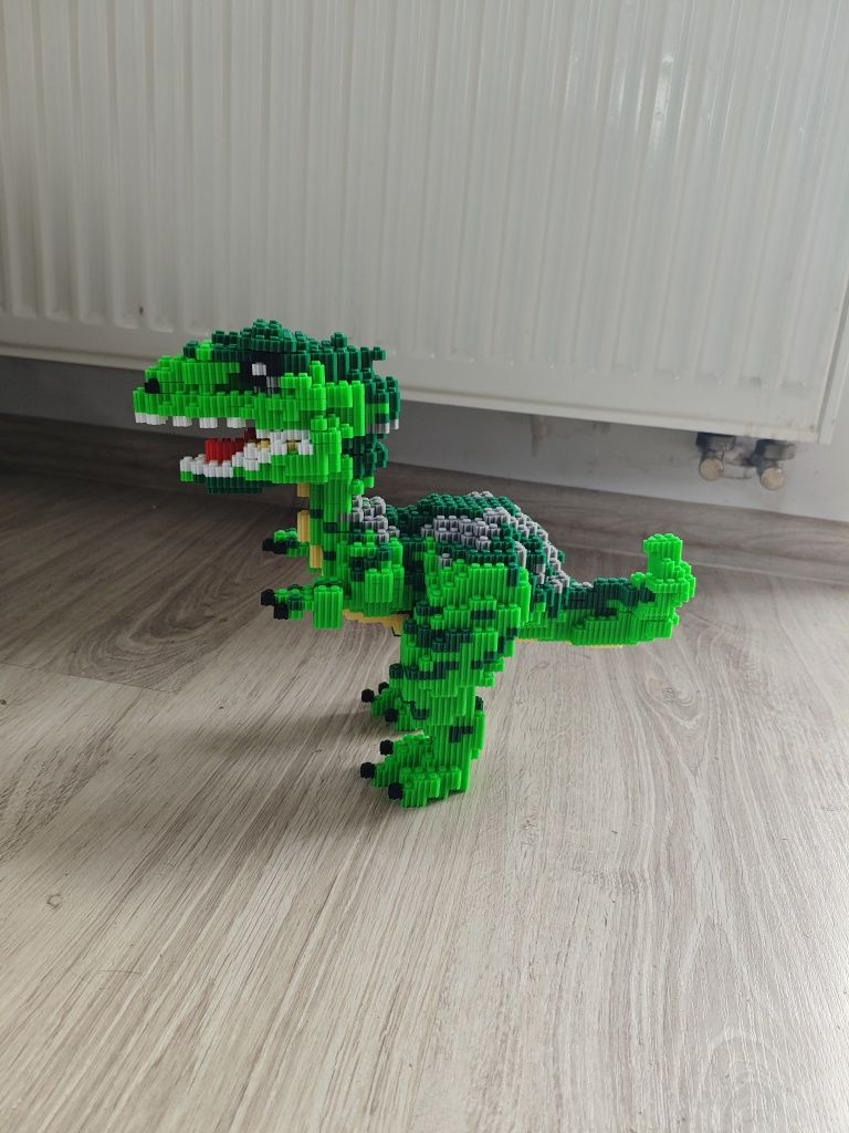 Dinozaury z klocków Tyranozaur do składania, ozdoba