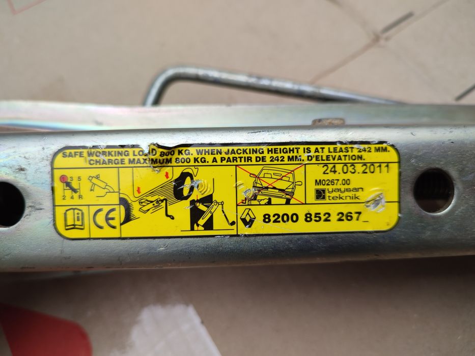 Домкрат Renault Clio 4 Рено клио 3 Renault Modus