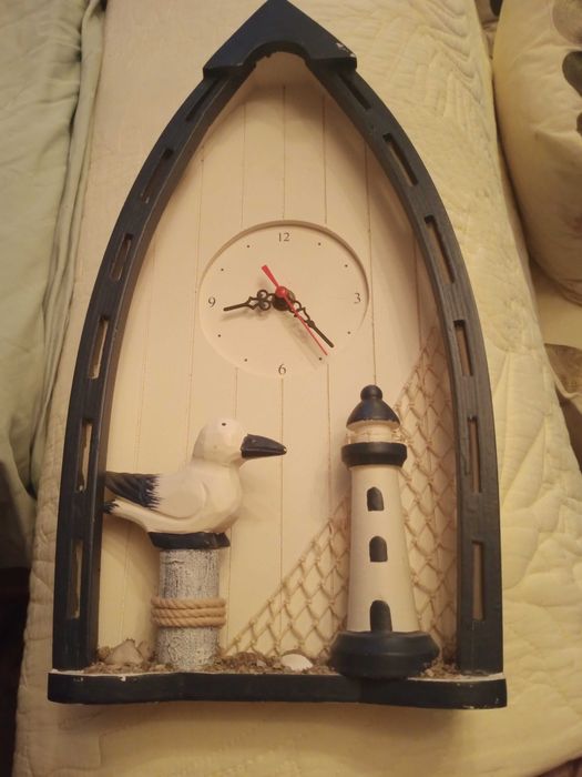 zegar i wieszak marynistyczny