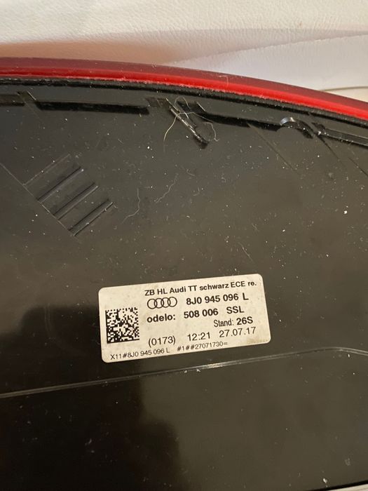 Faróis traseiros Audi TT