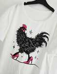 Koszulka T-shirt nowa z kurą rozmiar L 40