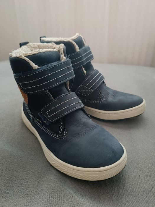 Zimowe buty chłopięce ocieplane skóra naturalna Lurchi 32