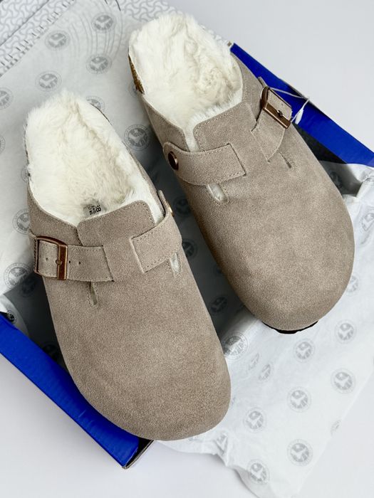 Клоги Birkenstock boston shearling шльопанці  біркеншток биркенсток