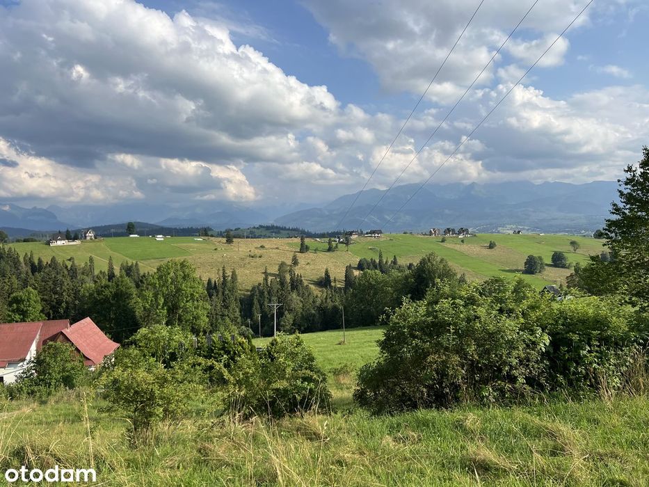 Działka Gliczarów Górny z panoramicznym widokiem na Tatry