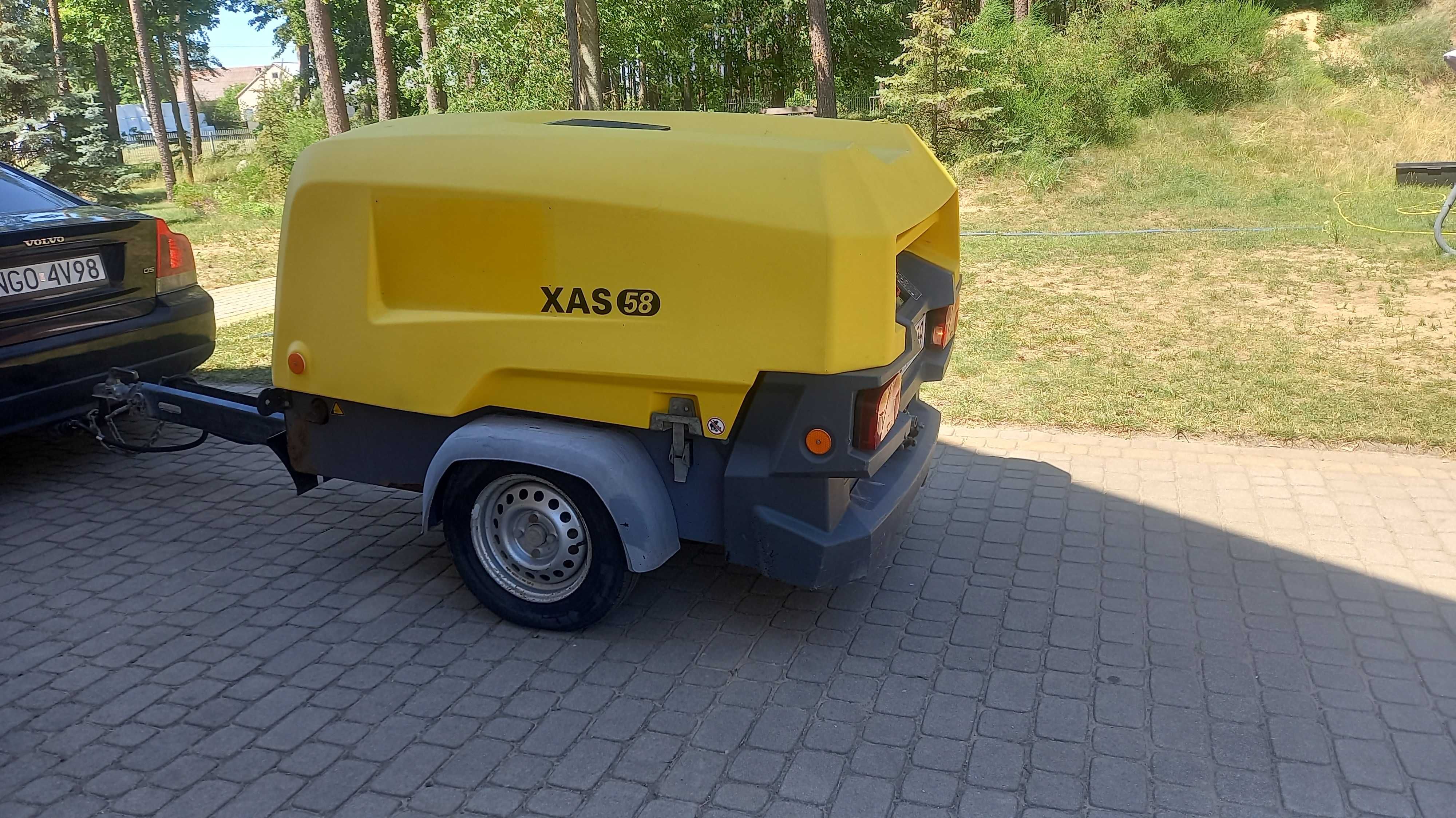 sprężarka atlas copco xas 58 kompresor 2017 rok 640 mtg