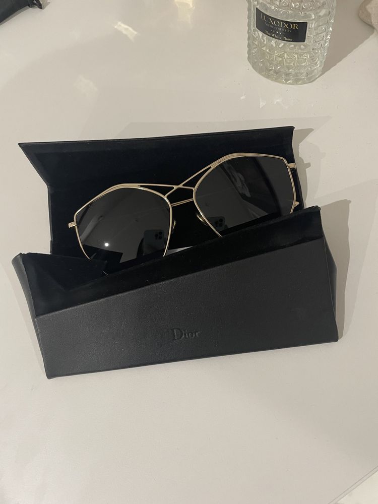 Christian Dior Stellaire 4 3ygir Light Gold With Grey Sunglasses
