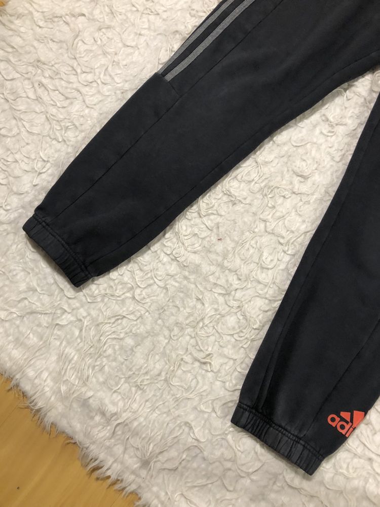 Spodnie dresy Adidas 3 stripes paski rozmiar S czarne
