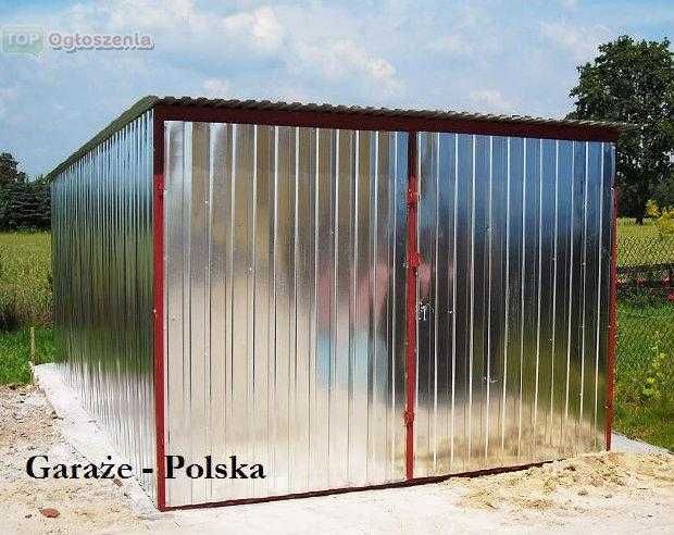 Garaż blaszany * Garaże blaszane WZMOCNIONE Cała Polska SZYBKI TERMIN!