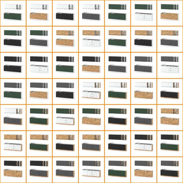 Kuchnia Remino Nowoczesna 2.6m Pojemny Zestaw Kuchenny Modułowy Biały