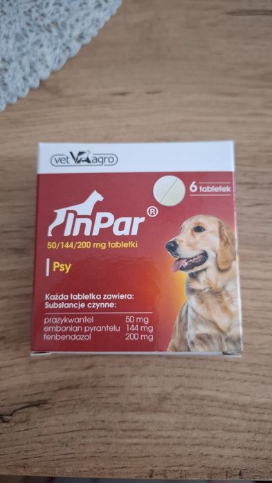 Tab. Dla psa na robaczki