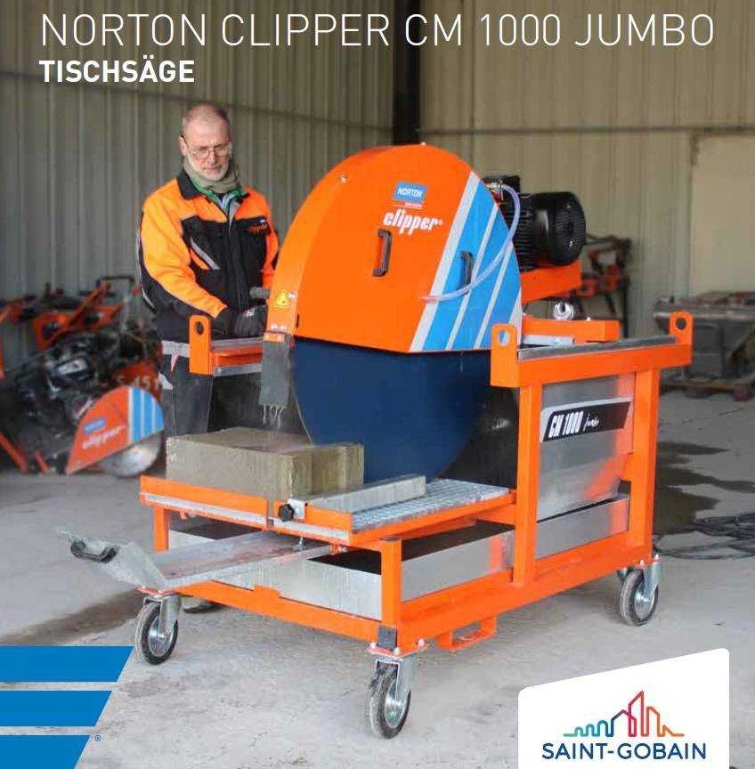 Przecinarka stolikowa Norton Clipper JUMBO 1000  lissmac cedima 400V