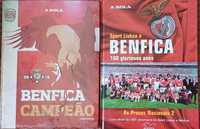 Benfica 2 livros Impecáveis. 1 deles ainda plastificado