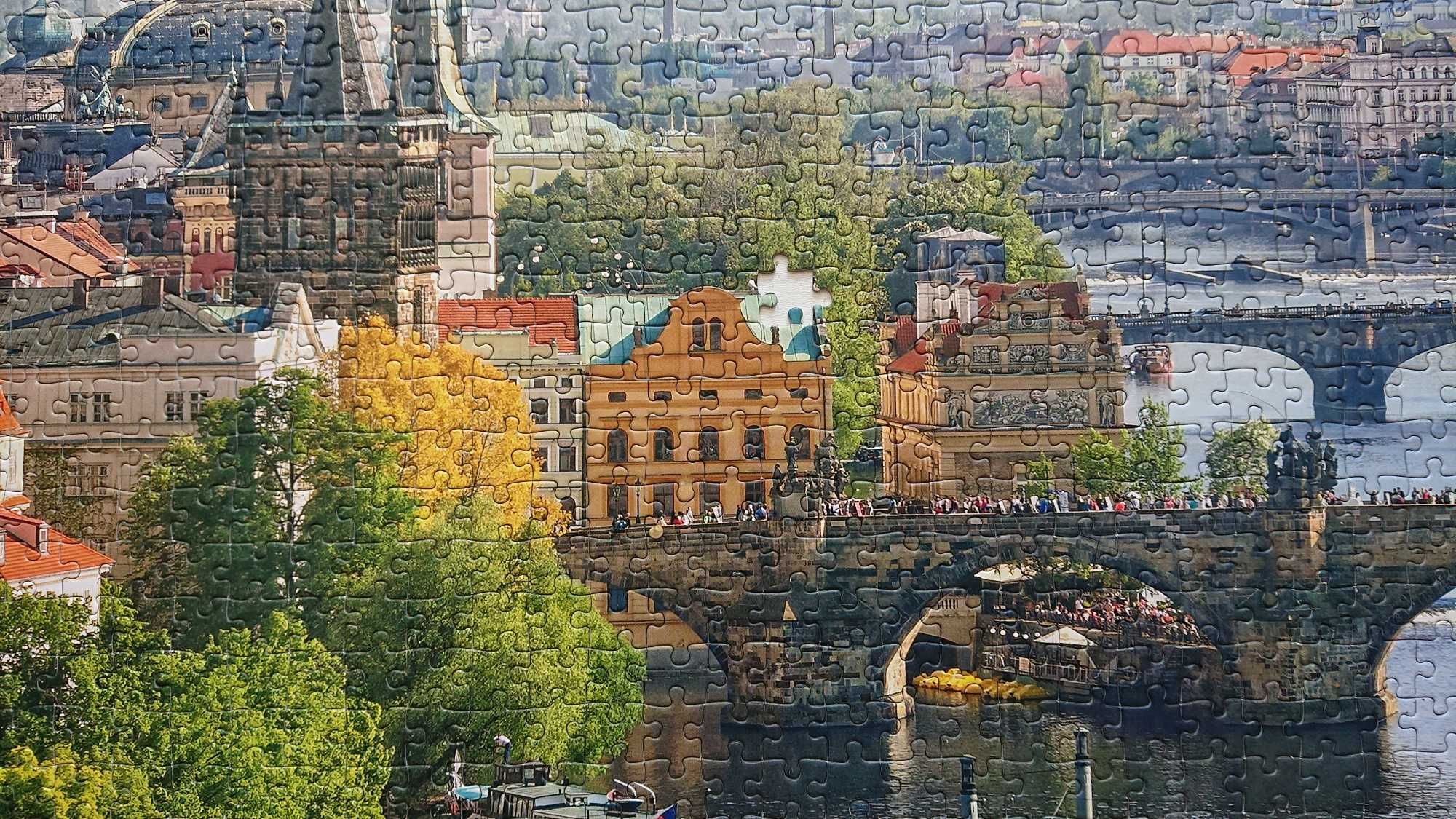 Puzzle "Mosty nad Wełtawą w Pradze" 3999/4000 Elementów
