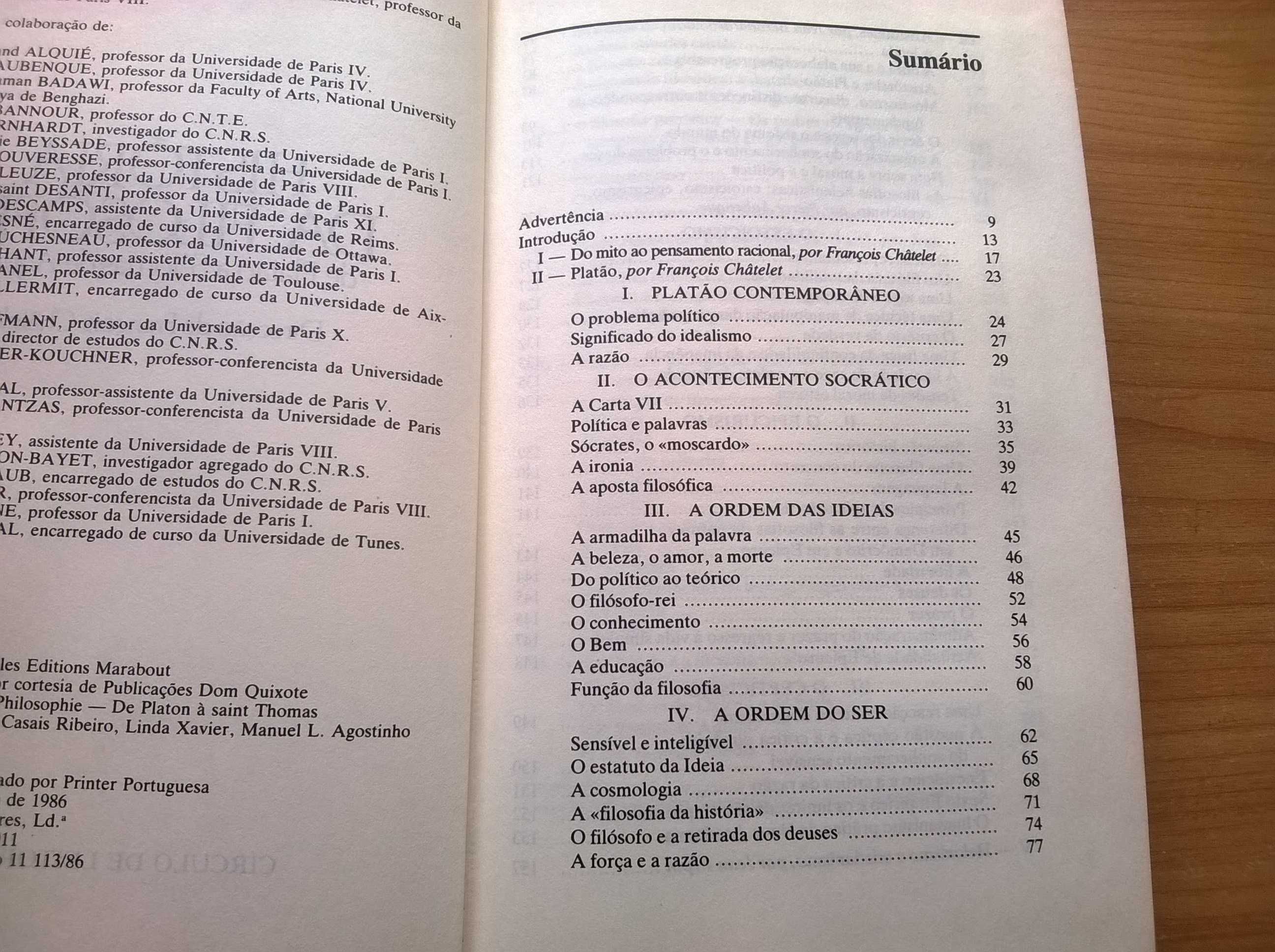 História da Filosofia - de Platão a S. Tomás de Aquino