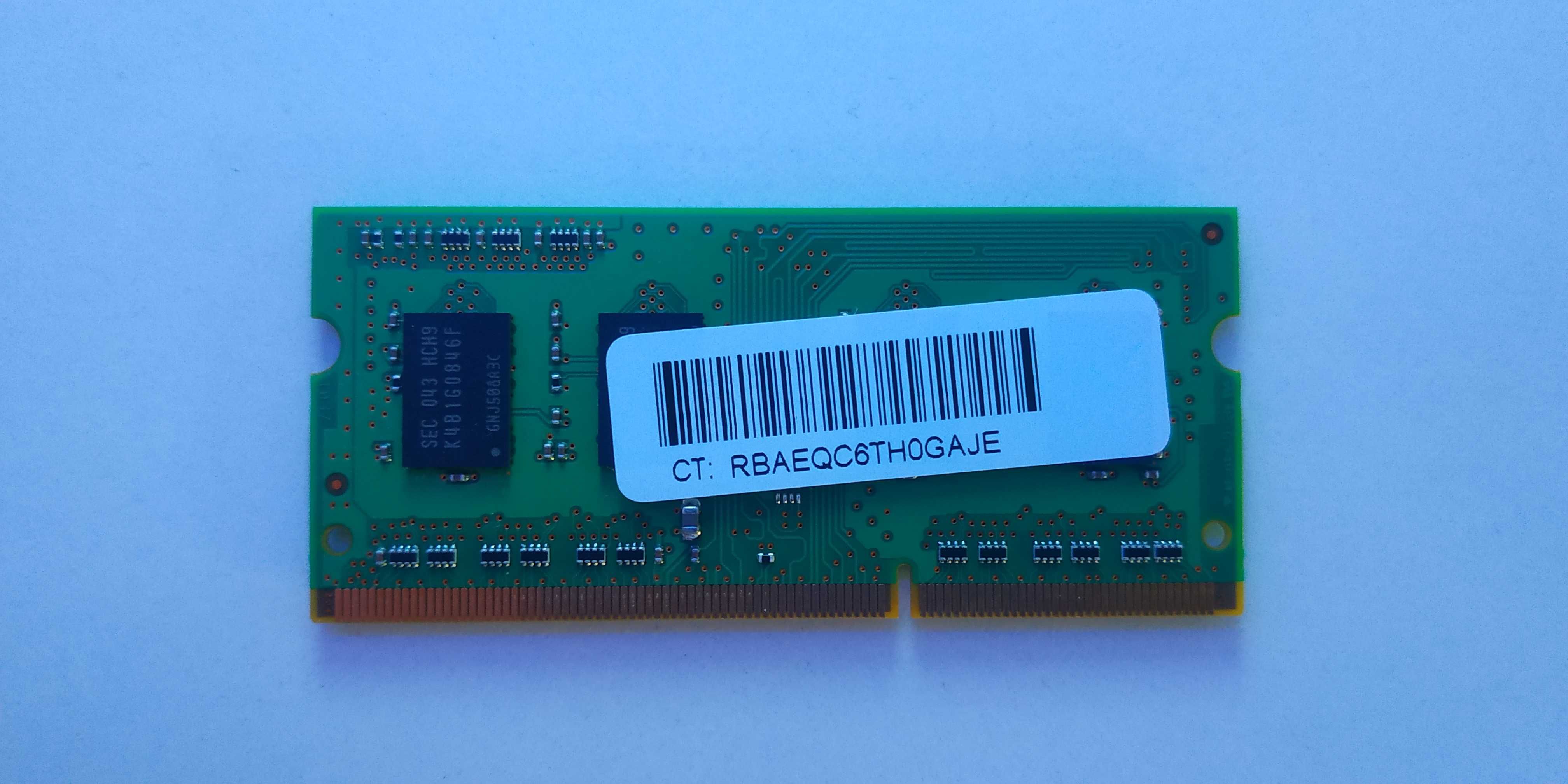 Pamięć RAM - Samsung - SODIMM - DDR3 - 1GB - 667MHz