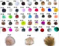 Pompon do czapki futro 12 cm 100 szt