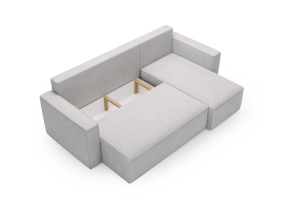 Narożnik kanapa NOYO 230 cm funkcja spania rogówka pojemnik bonell