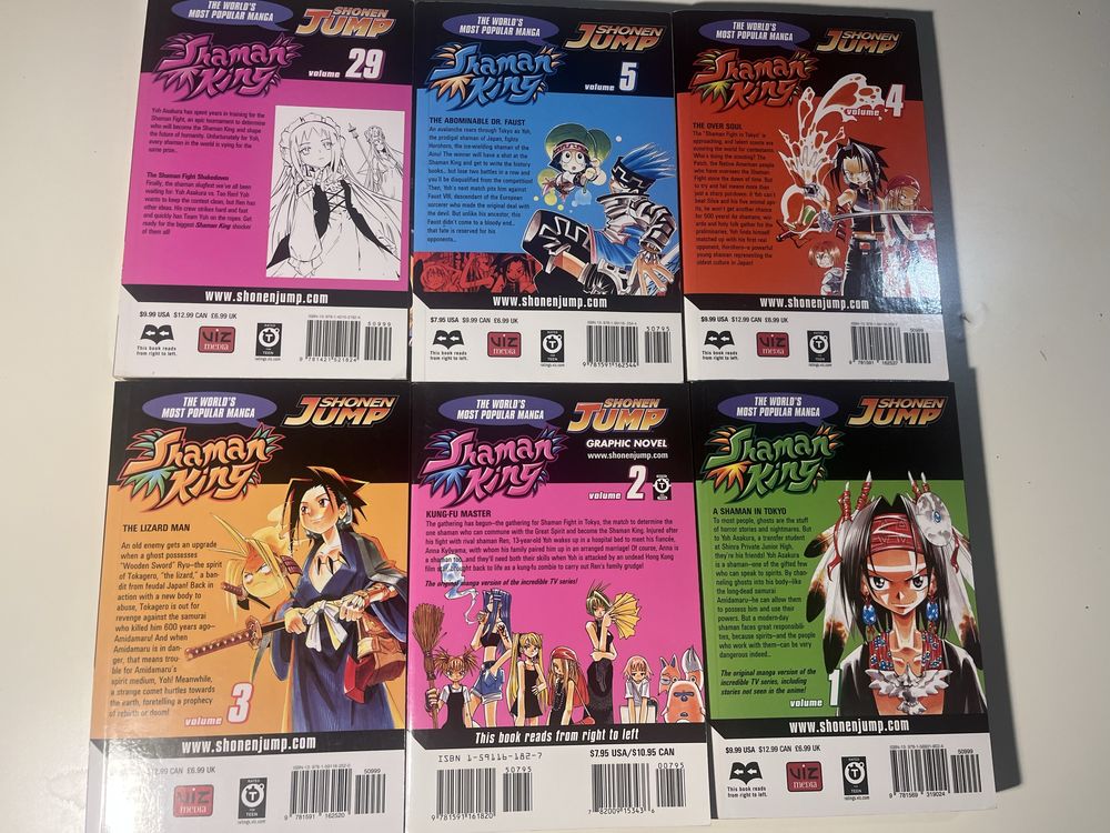 Shaman King - mangi po angielsku, zestaw tomów, manga in english