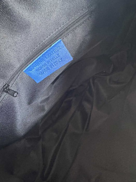 Torebka Lorenzo Paris duża worek czarna skóra skórzana złote okucia