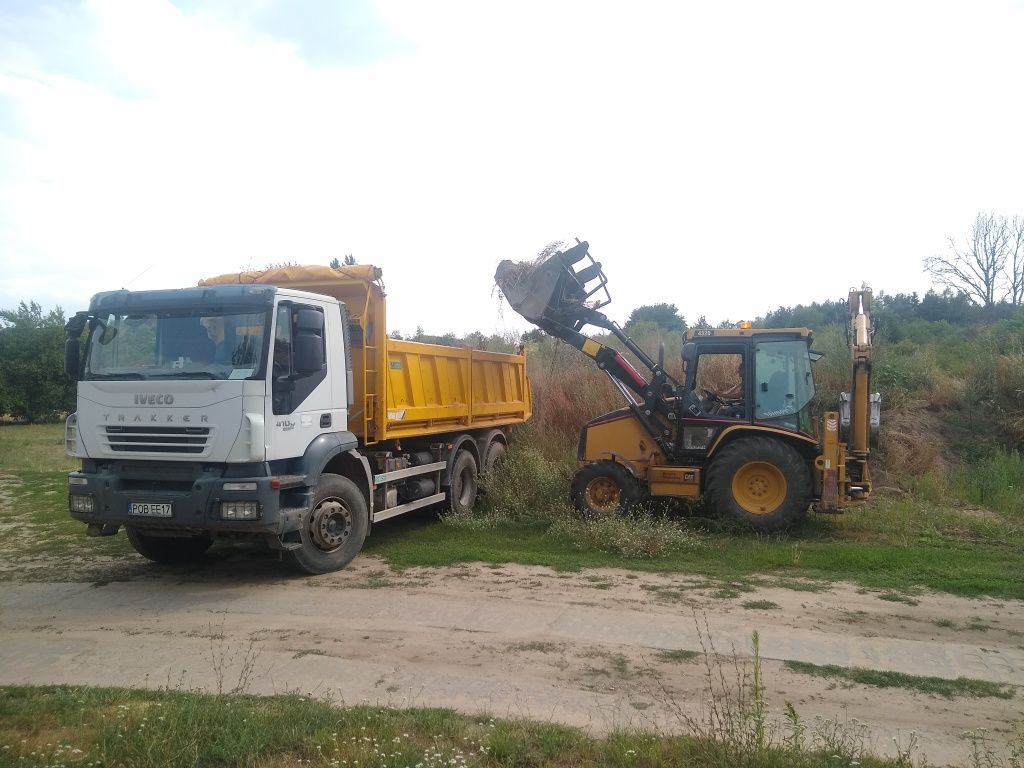 Uslugi wywrotką koparko ładowarką kucie młotem zagęszczarka zgrzewarka