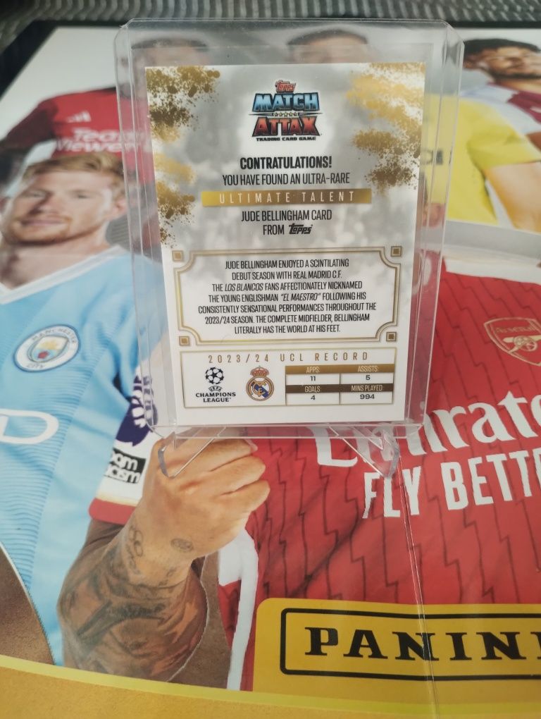 Topps match attax 2024/2025 Jude Bellingham maestro utf-jb real Madryt