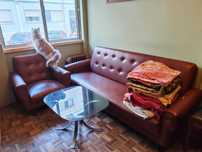 Sofá cama de 4 lugares + 2 sofás de 1 lugar