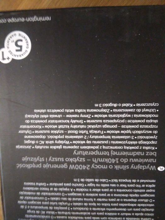 Suszarka do włosów.Remington 2400w