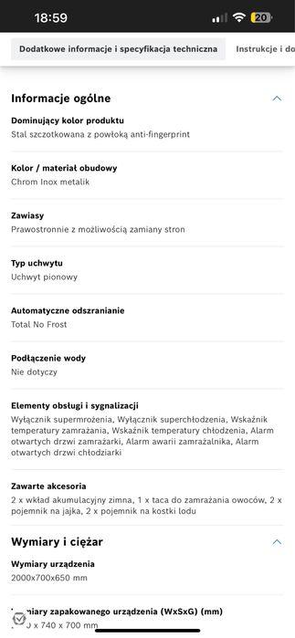 bosch lodowka sn-t kgn49h70