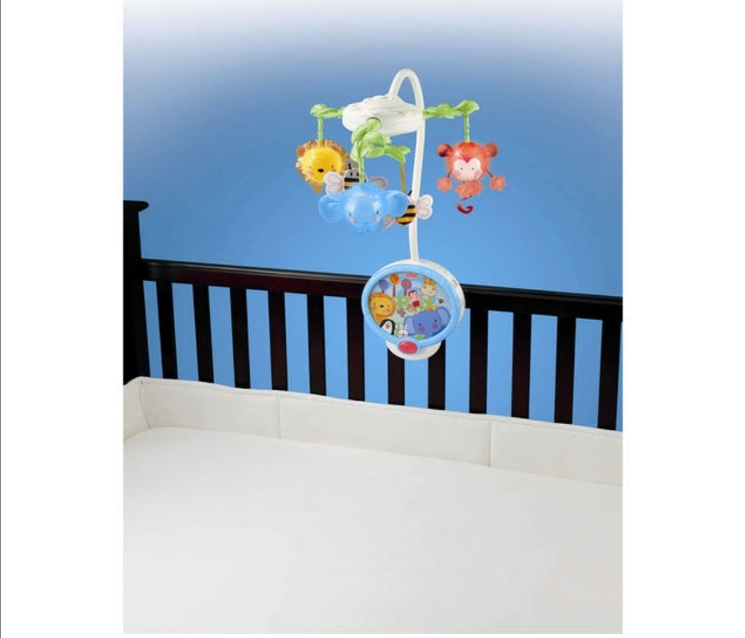 Karuzela z projektorem i pilotem , Fisher Price, stan bdb