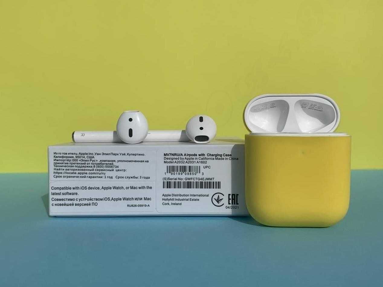 AirPods 2 Найкраща версія 1в1 з Топ якість + чохол