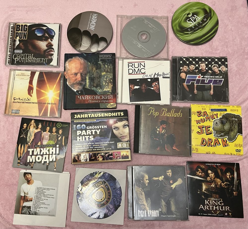 Музыкальные диски CD Five Pop Rap Disco House
