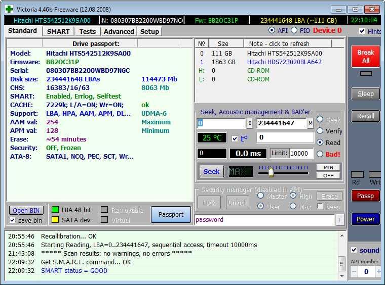 Вінчестер HDD Hitachi 2.5" 120Gb
